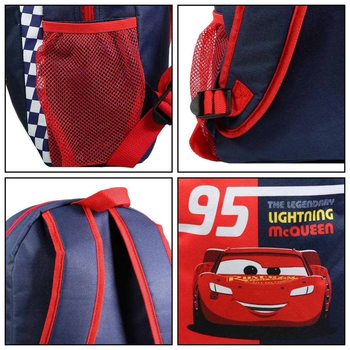 Bagtrotter BAGTROTTER Sac à dos 37 cm avec poche Disney Cars Rouge et bleu