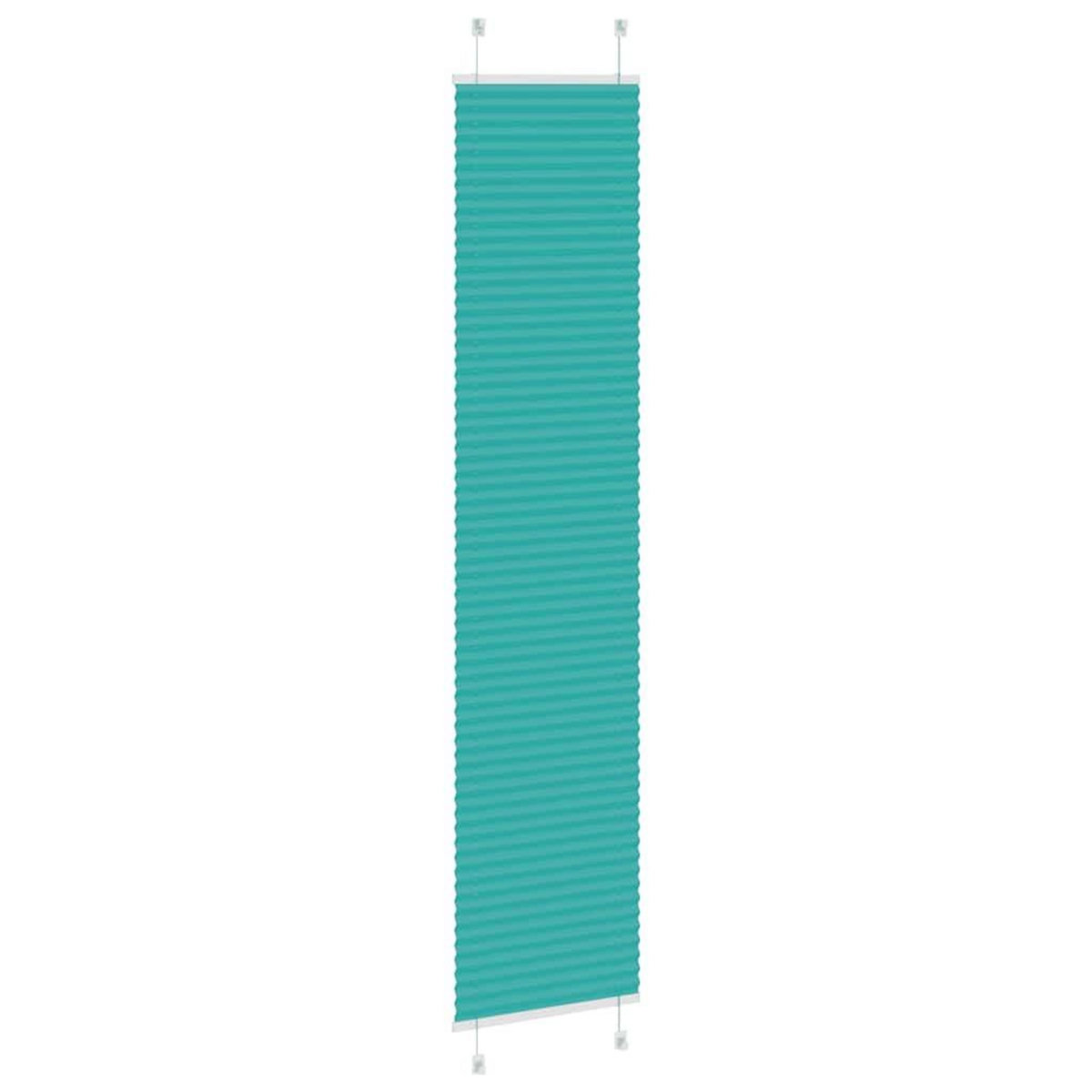 VIDAXL Store plisse vert petrole 40x200 cm largeur du tissu 39,4 cm
