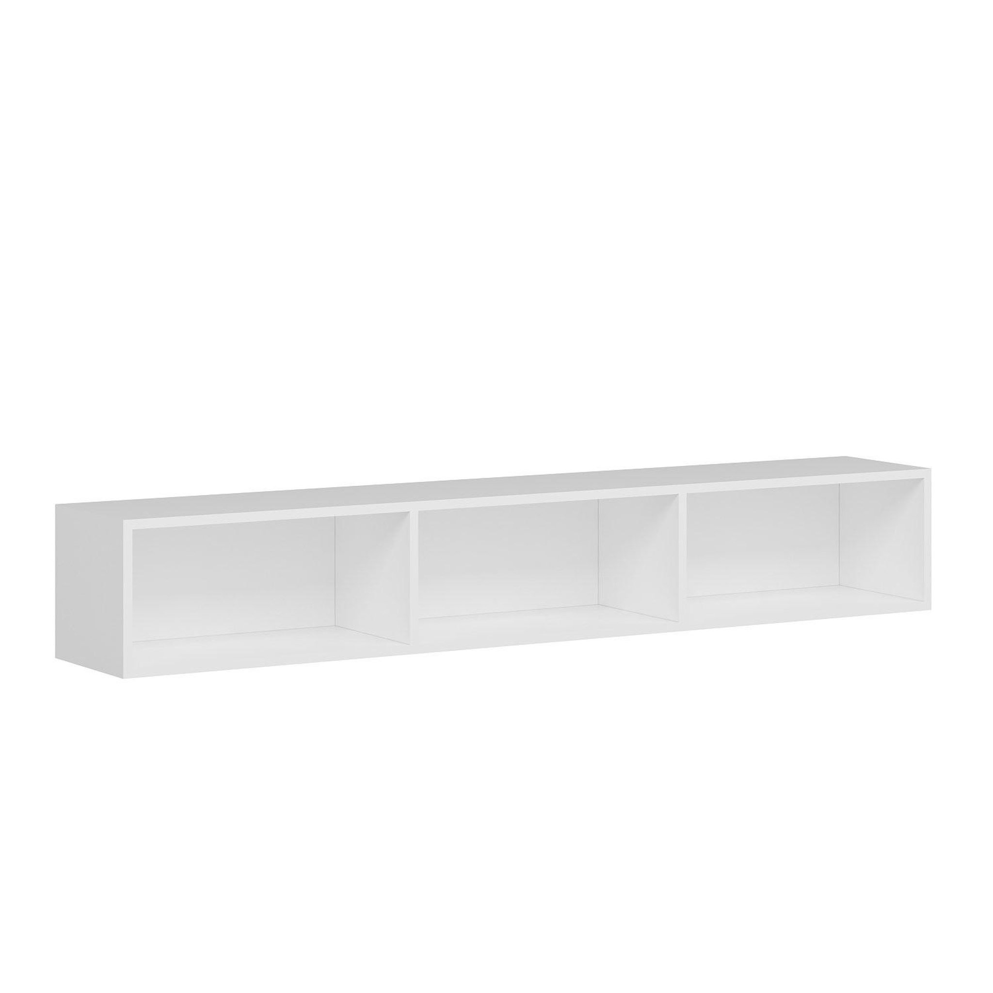 Habitat et Jardin Meuble tv suspendu en bois  rigel  - 180 x 32 x 30 cm - blanc