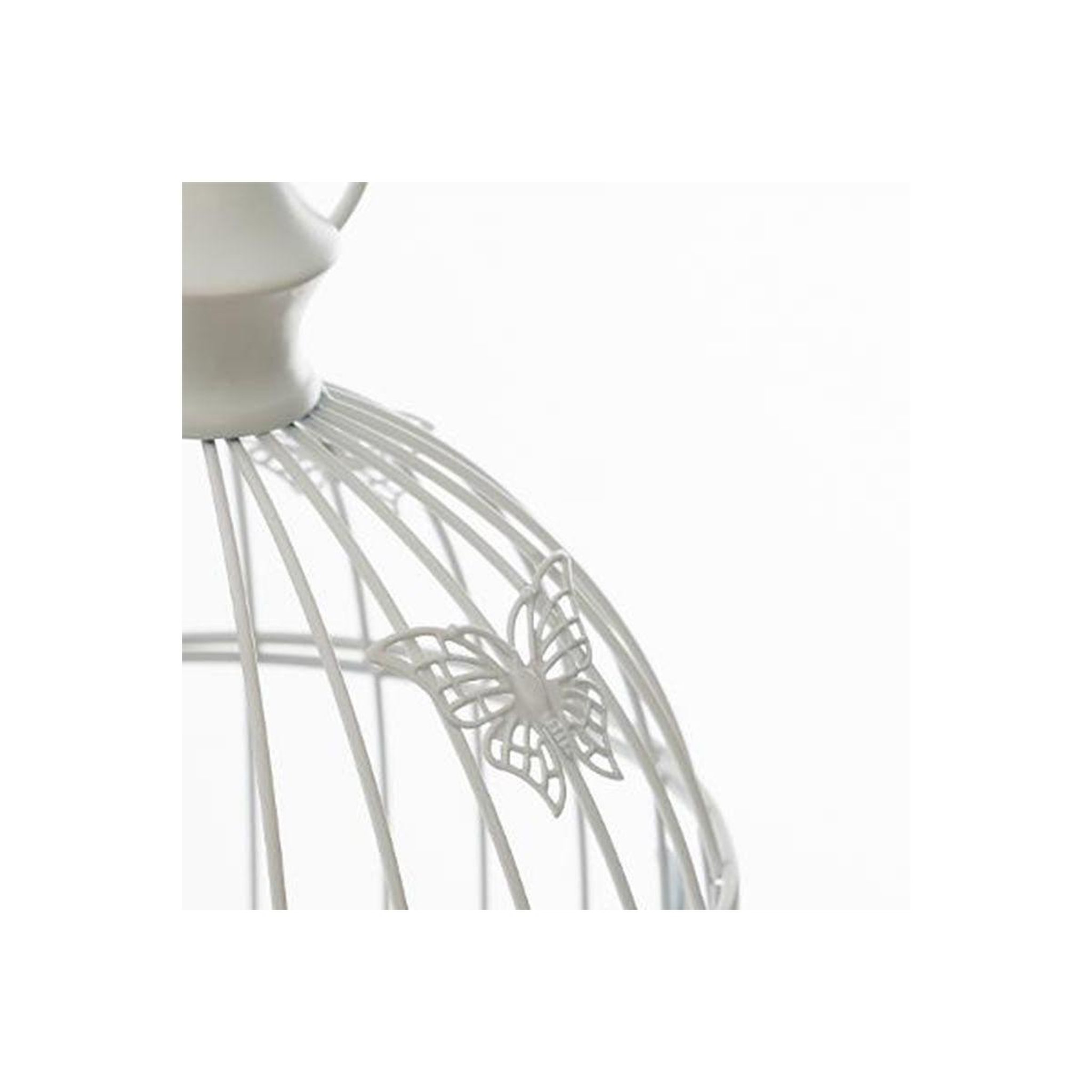 Voir la diapositive 3 : ATMOSPHERA Lot de 2 Cages à Oiseaux Métal  Bird  39cm Blanc