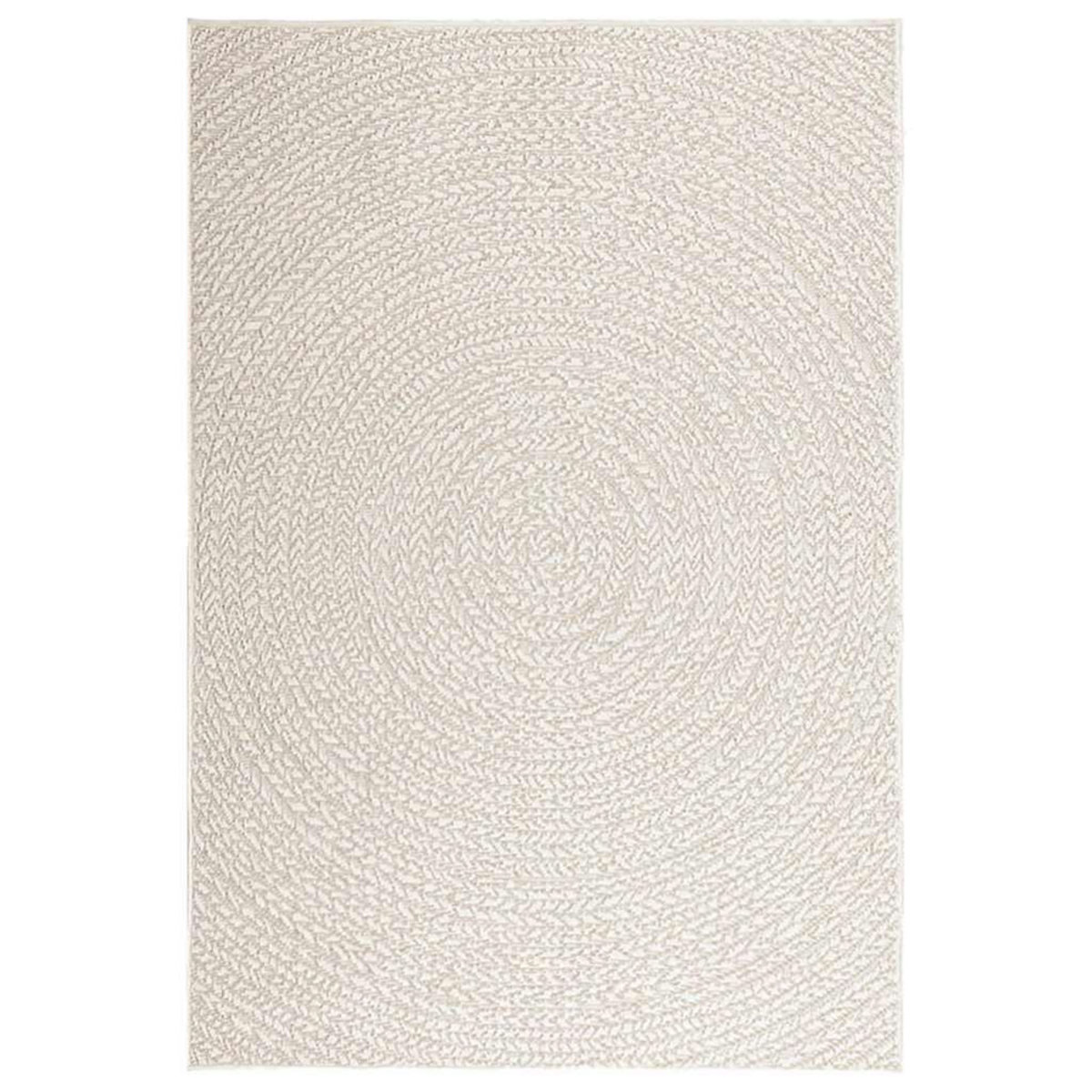 VIDAXL Tapis ZIZUR creme 120x170 cm aspect de jute interieur exterieur