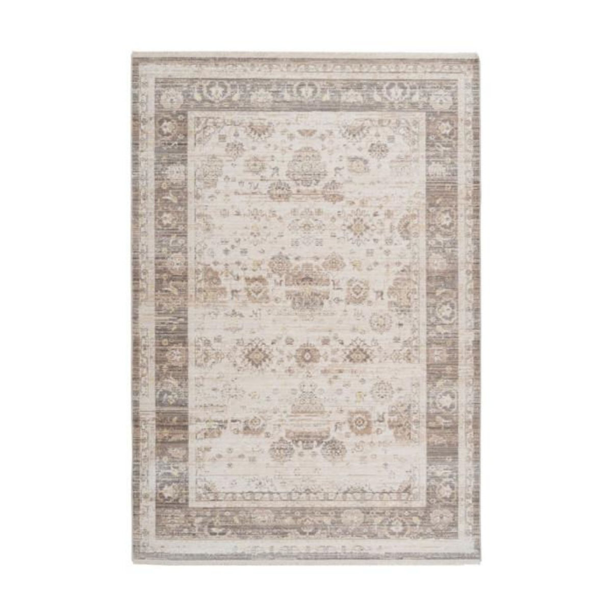Paris Prix Tapis Vintage à Franges  Baroque X  Beige