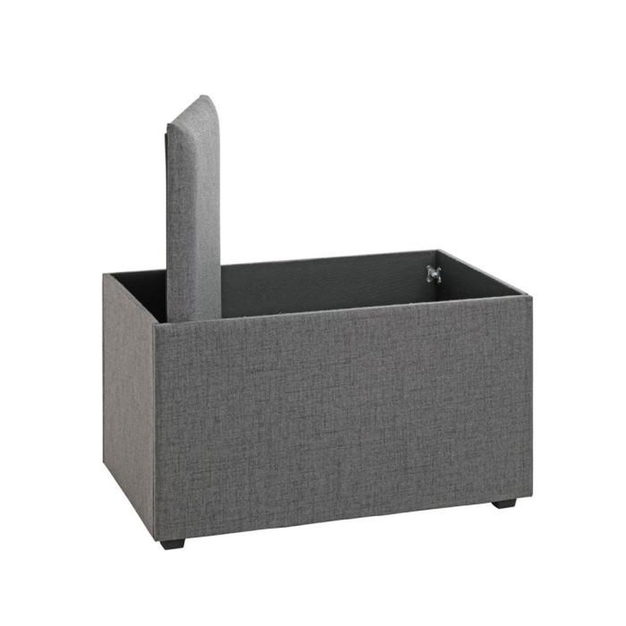 Voir la diapositive 4 : Paris Prix Coffre de Rangement Design  Lumyna  65cm Gris