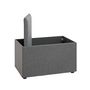 Voir la diapositive 4 : Paris Prix Coffre de Rangement Design  Lumyna  65cm Gris