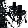Voir la diapositive 5 : VIDAXL Lustre avec 5 ampoules Crystal noir