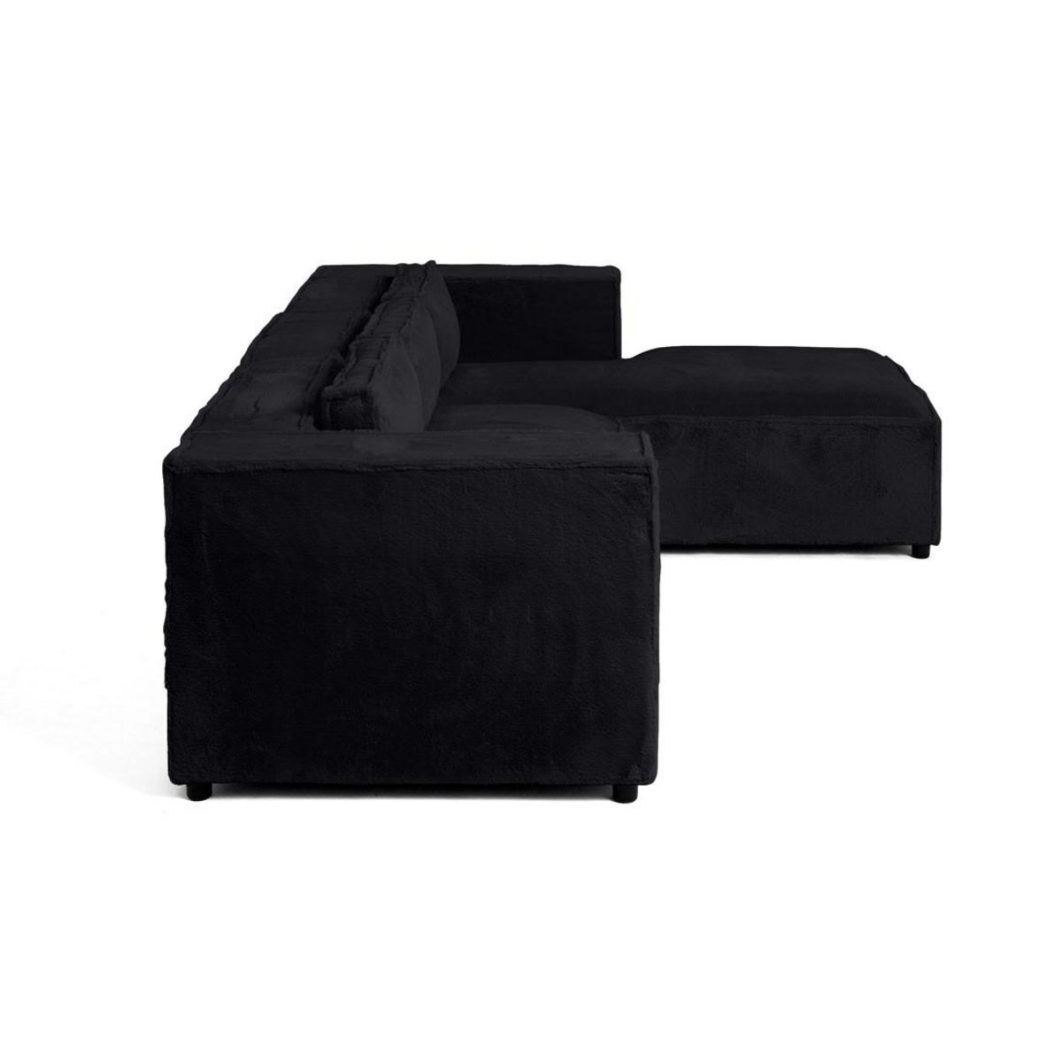 LISA DESIGN Stella - canapé d'angle droit - 4 places - en fausse fourrure