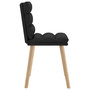 Voir la diapositive 5 : VIDAXL Chaises a manger lot de 2 noir tissu