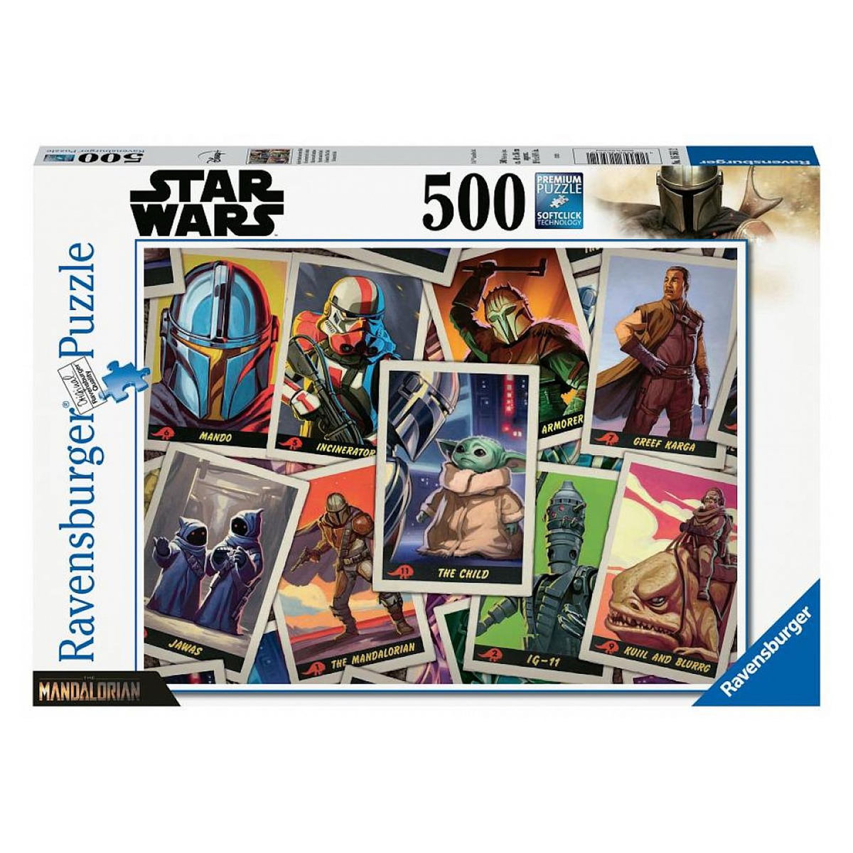 RAVENSBURGER Puzzle 500 p baby yoda star wars mandalorian