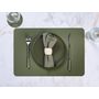 Voir la diapositive 6 : BJORN Serviette de table - 6 pièces - Lin et coton vert de gris