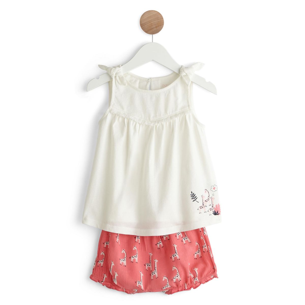 IN EXTENSO Ensemble débardeur + short bébé fille