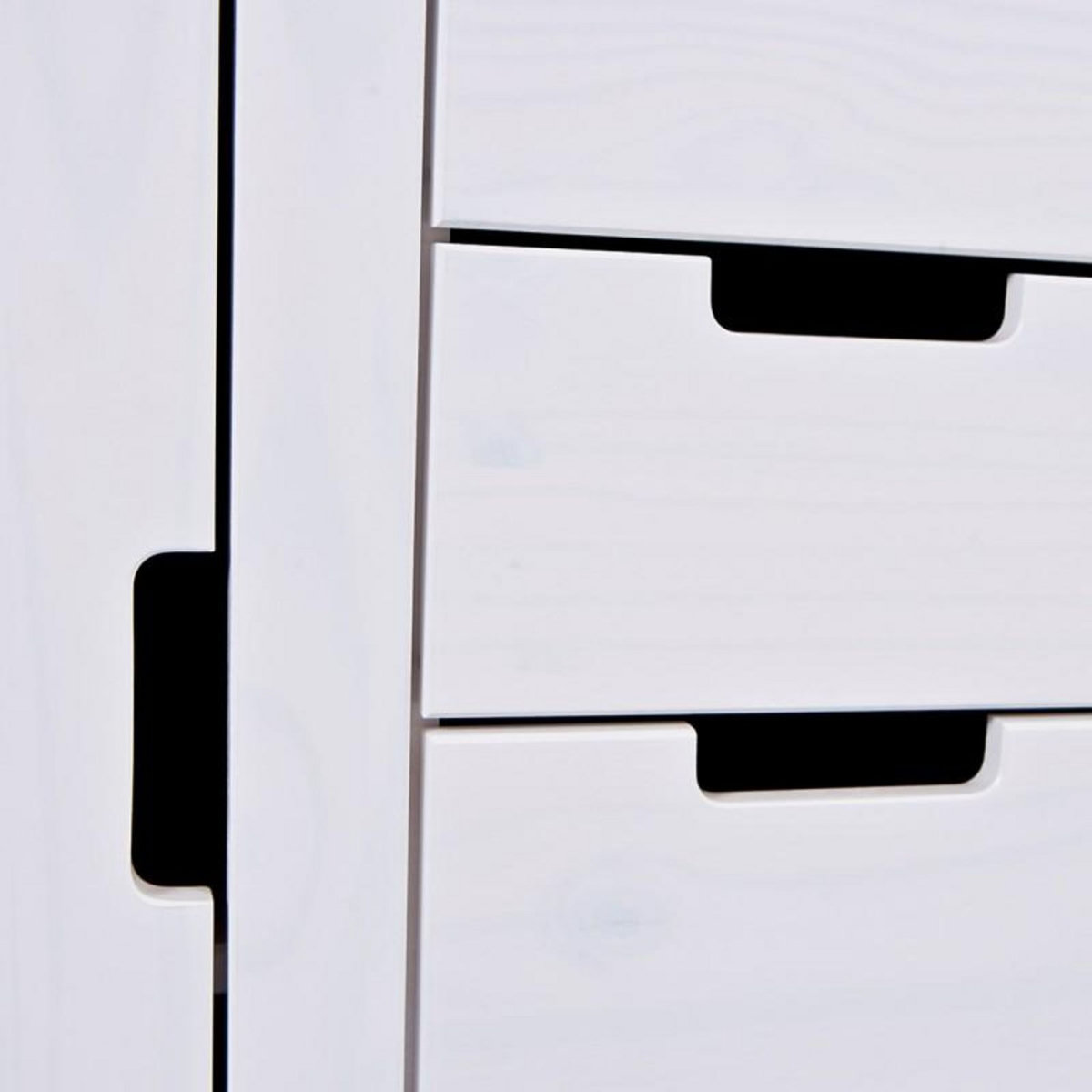 Paris Prix Commode 4 Tiroirs en Bois  Home  139cm Blanc