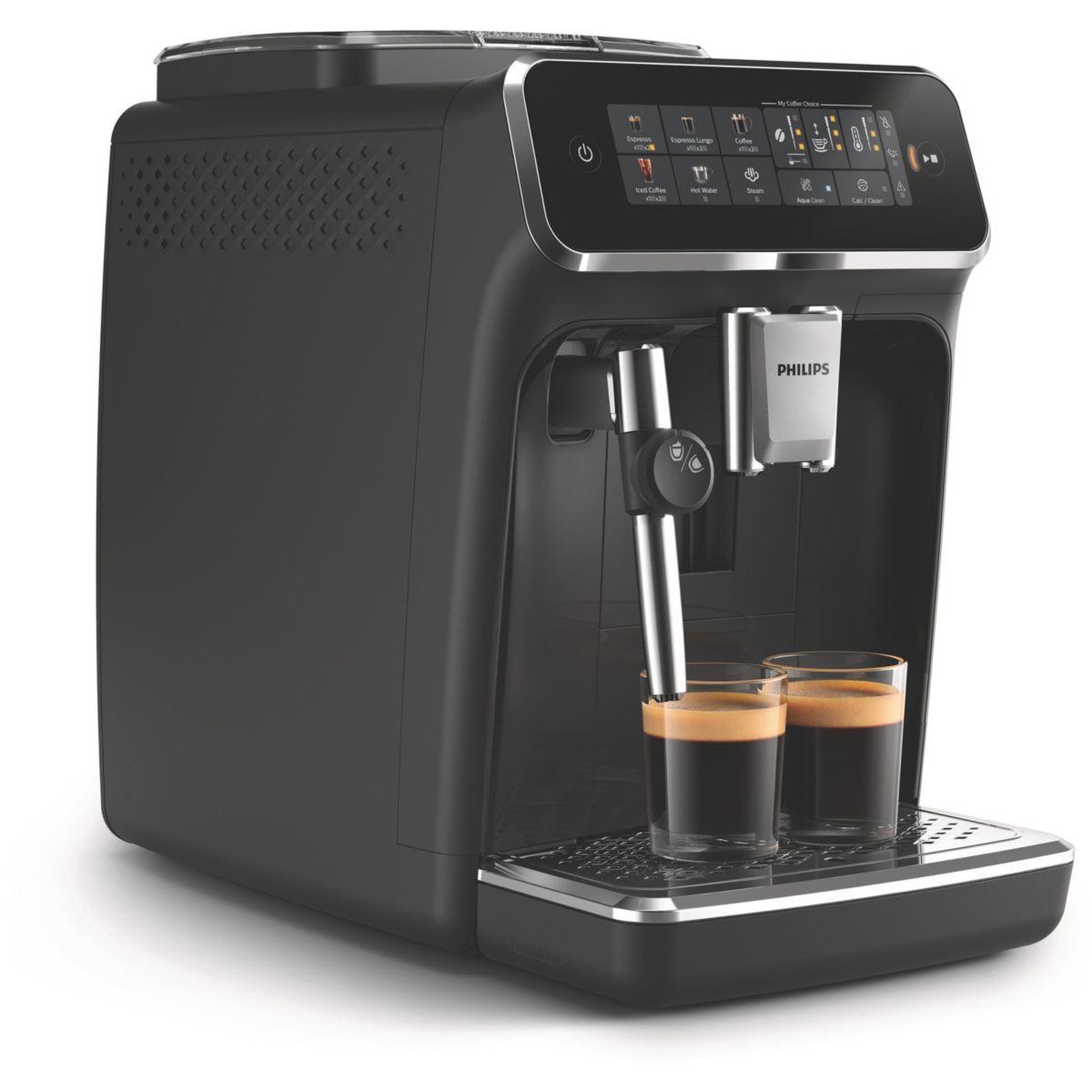 Voir la diapositive 4 : Philips Expresso broyeur ep3321/40 noir laqué série 3300
