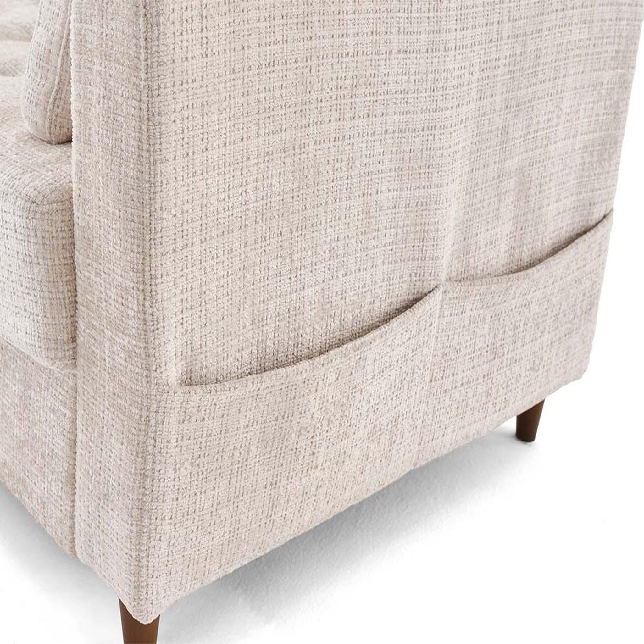 Voir la diapositive 6 : BEST MOBILIER Anna - canapé d'angle gauche 4 places convertible avec coffre en velours texturé