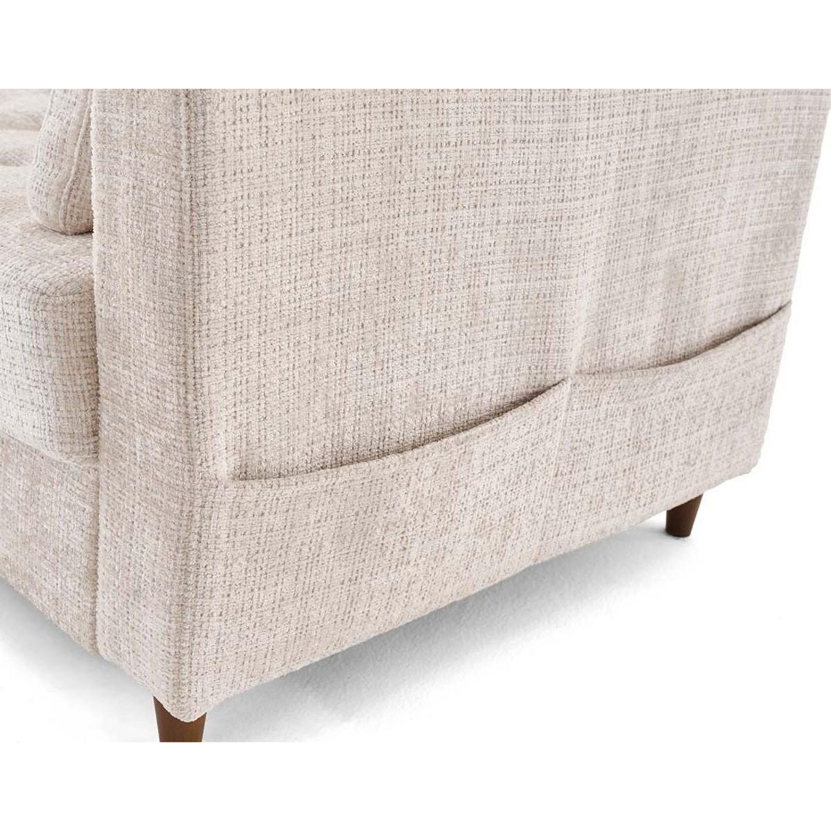 LISA DESIGN Anna - canapé d'angle gauche 4 places convertible avec coffre en velours texturé