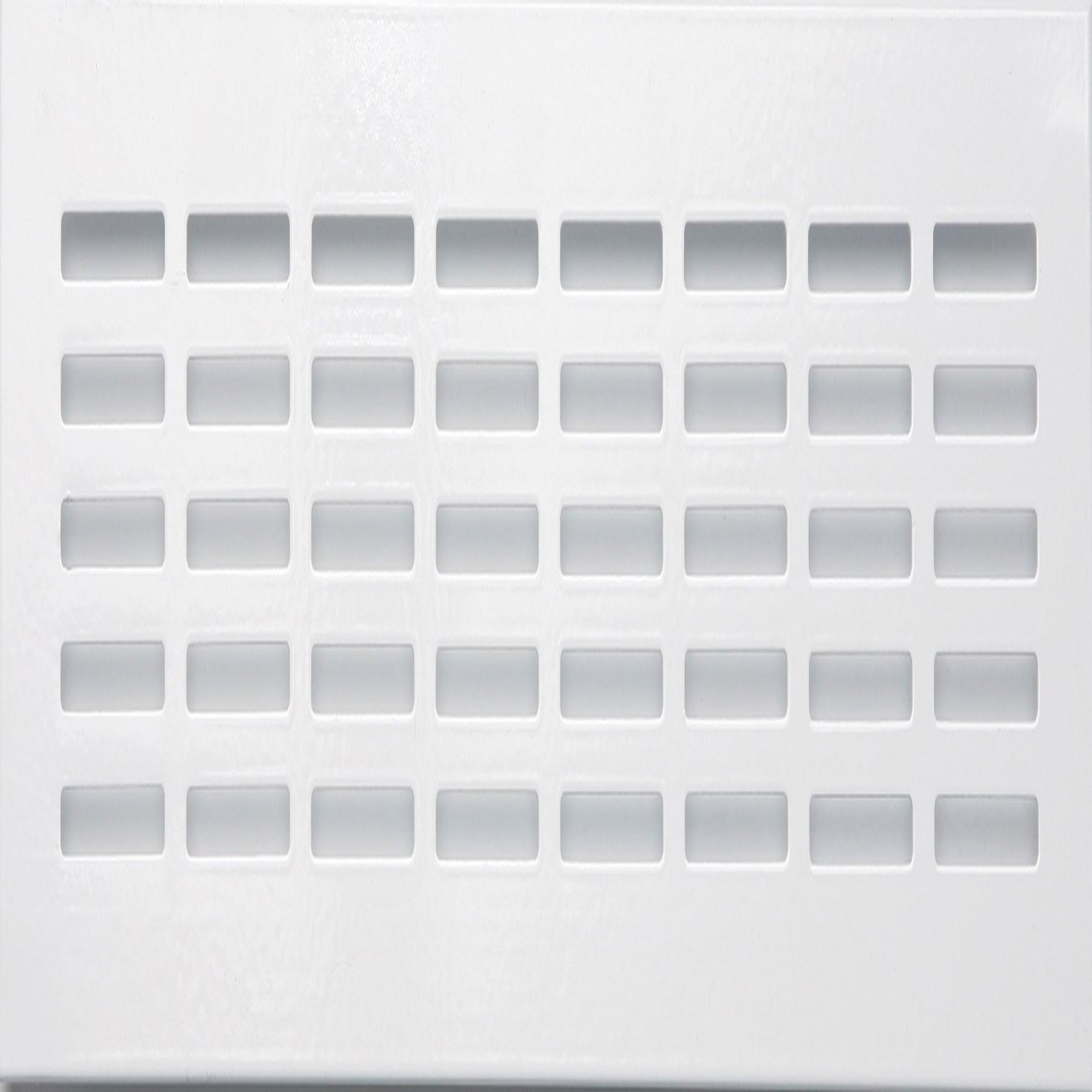 CENTRALE BRICO Grille d'aération aluminium anodisé, L.30 x l.8 cm