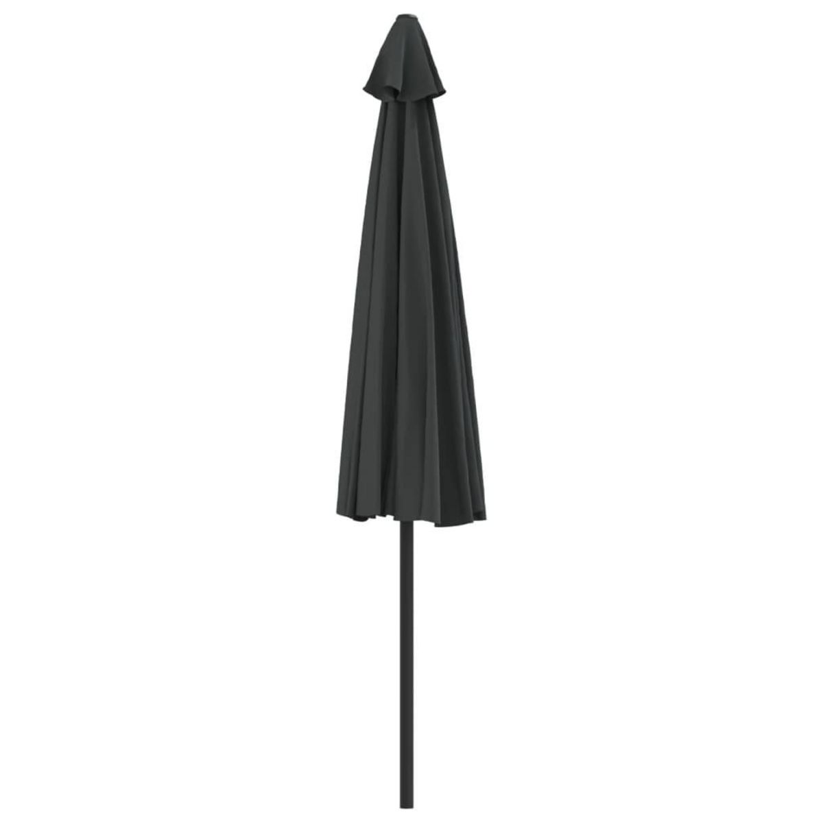 VIDAXL Parasol de balcon et mat en aluminium Anthracite 300x155cm Demi
