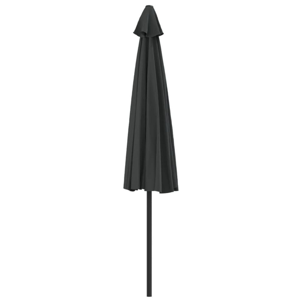 VIDAXL Parasol de balcon et mat en aluminium Anthracite 300x155cm Demi