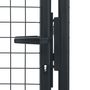 Voir la diapositive 3 : VIDAXL Portail en maille de jardin Acier galvanise 100 x 175 cm Gris