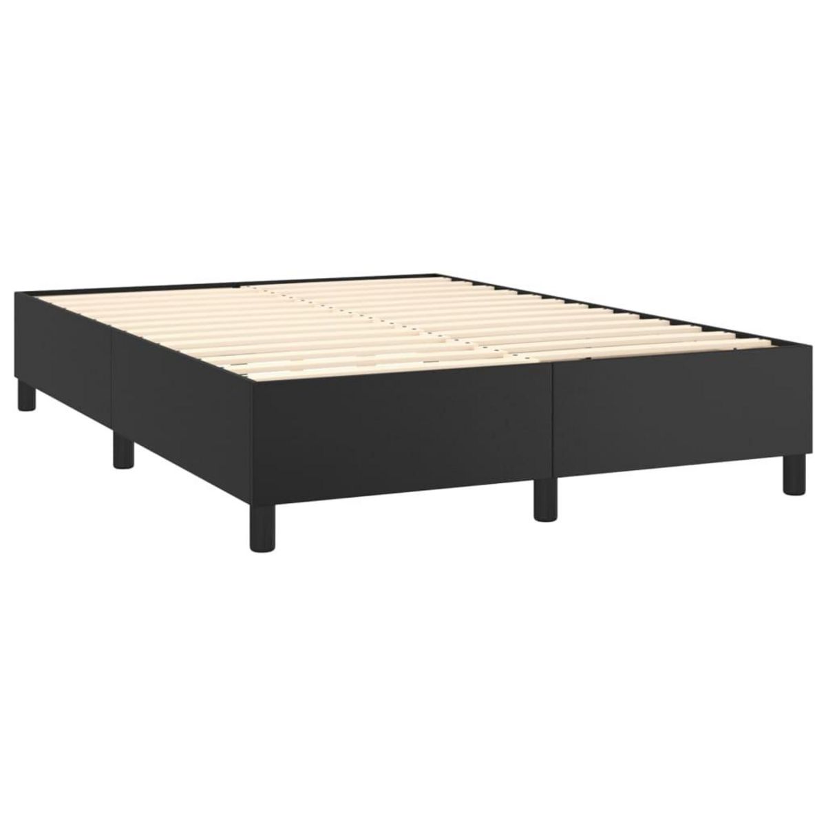 VIDAXL Cadre de lit sans matelas noir 140x200 cm similicuir