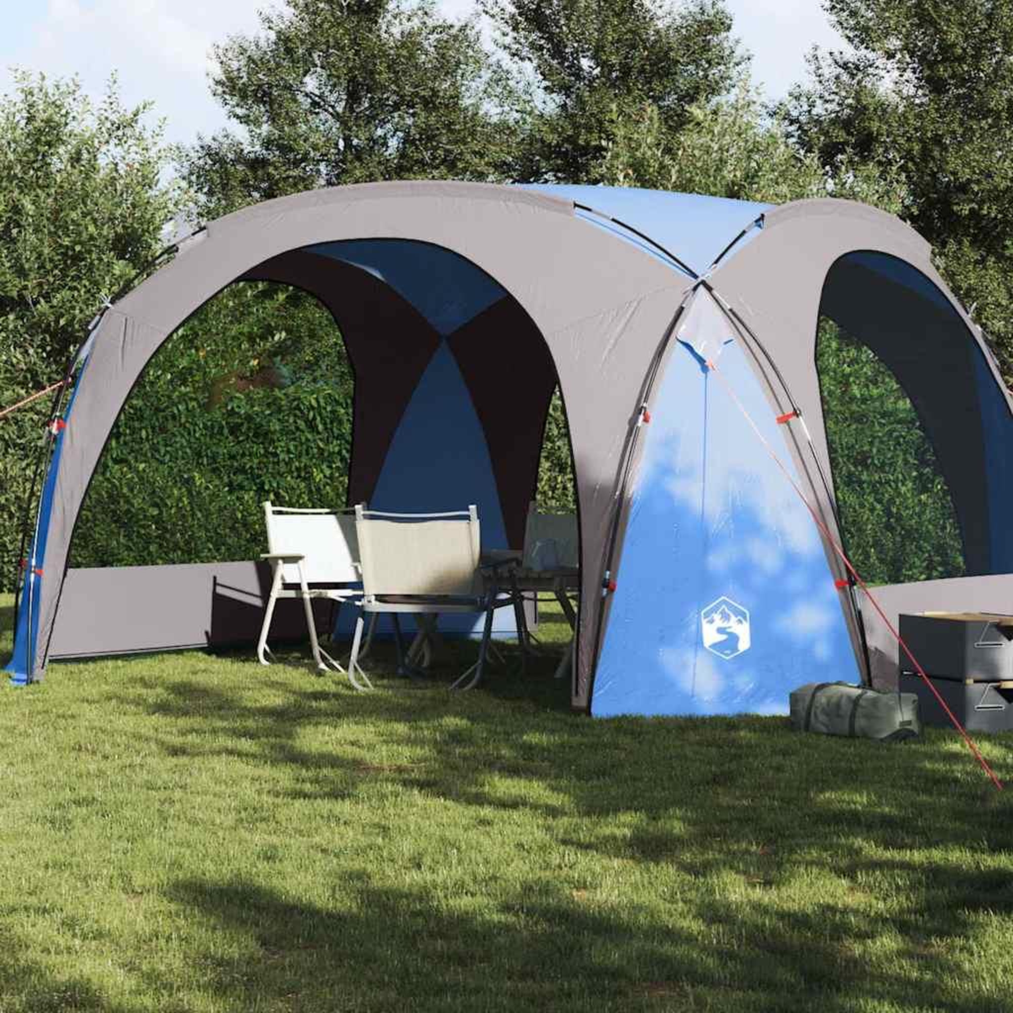 VIDAXL Tente de reception bleu impermeable
