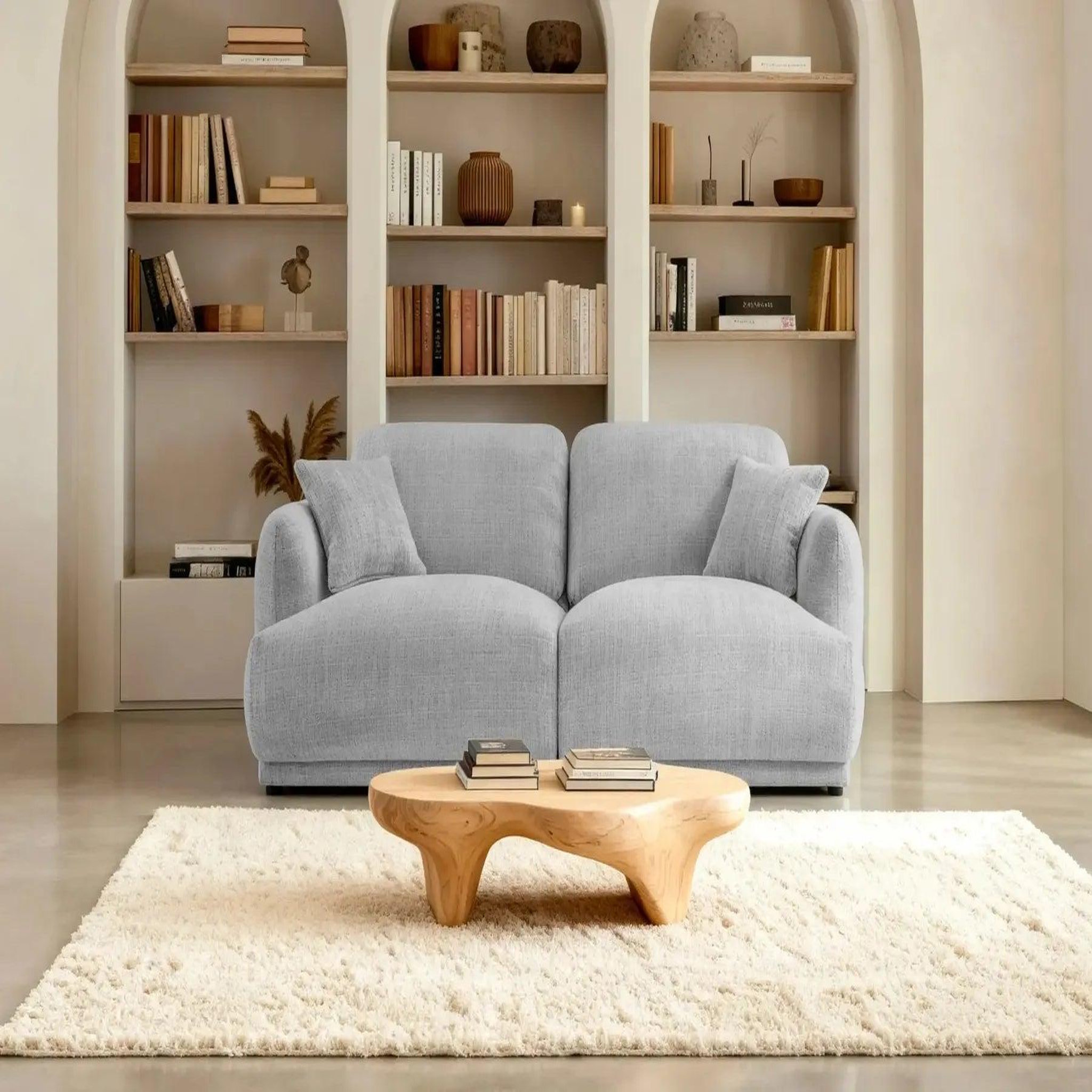Voir la diapositive 3 : CASANOVA PARIS Rosalie - canapé droit tissu chenille 2 places