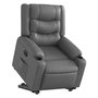 Voir la diapositive 3 : VIDAXL Fauteuil inclinable electrique gris similicuir