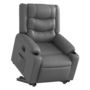 Voir la diapositive 3 : VIDAXL Fauteuil inclinable electrique gris similicuir