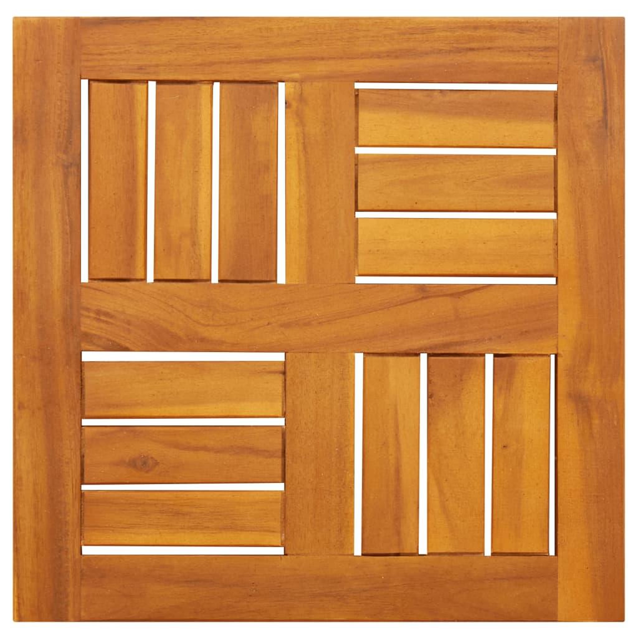Voir la diapositive 2 : VIDAXL Dessus de table 40x40x2 cm carre bois massif d'acacia