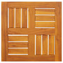 Voir la diapositive 2 : VIDAXL Dessus de table 40x40x2 cm carre bois massif d'acacia