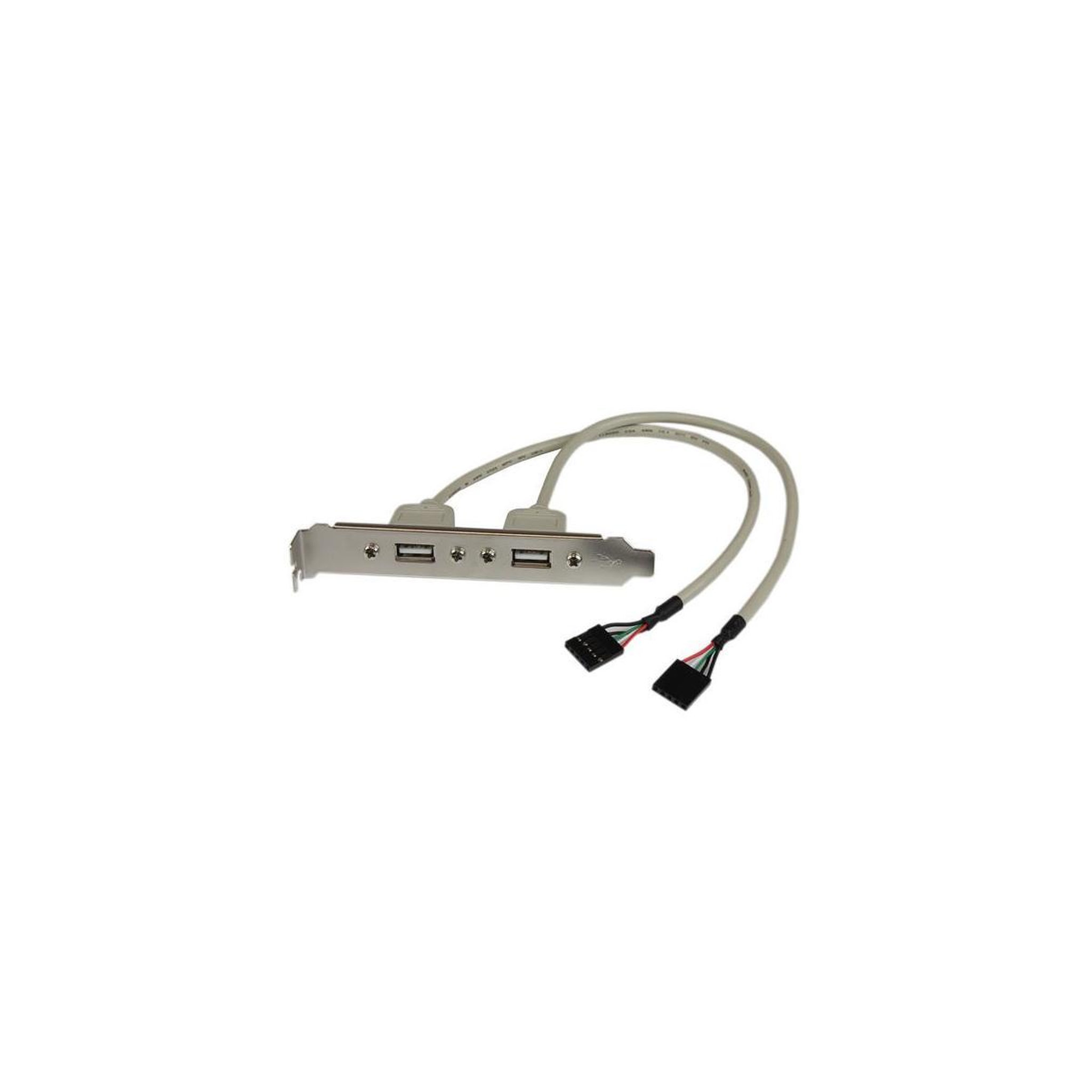 Voir la diapositive 2 : Startech StarTech.com Adaptateur de plaque femelle 2 ports USB A