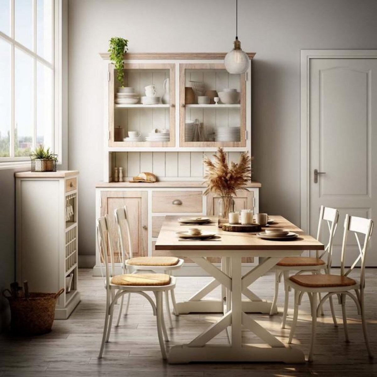 ATMOSPHERA Lierre Artificiel en Pot  Mailo  62cm Gris Clair