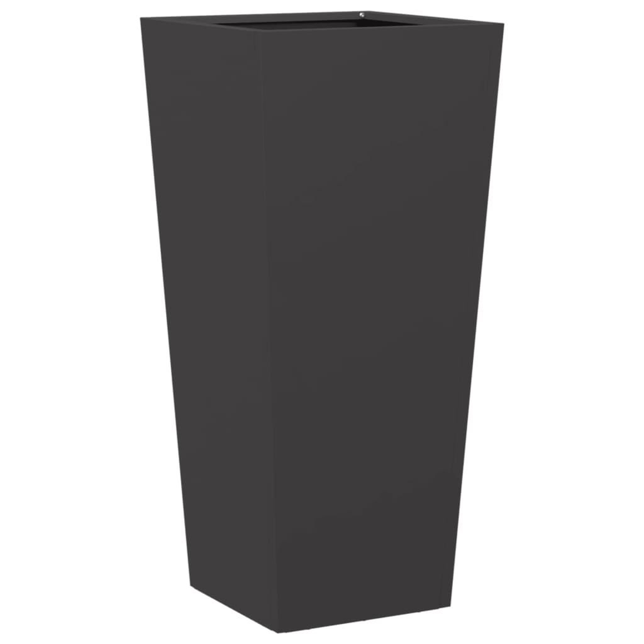 Voir la diapositive 2 : VIDAXL Jardiniere noir 35x35x75 cm acier