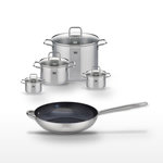 ELO Lot Poêle céramique 32 cm & 4 Faitouts Elo Profi Therm Platinum