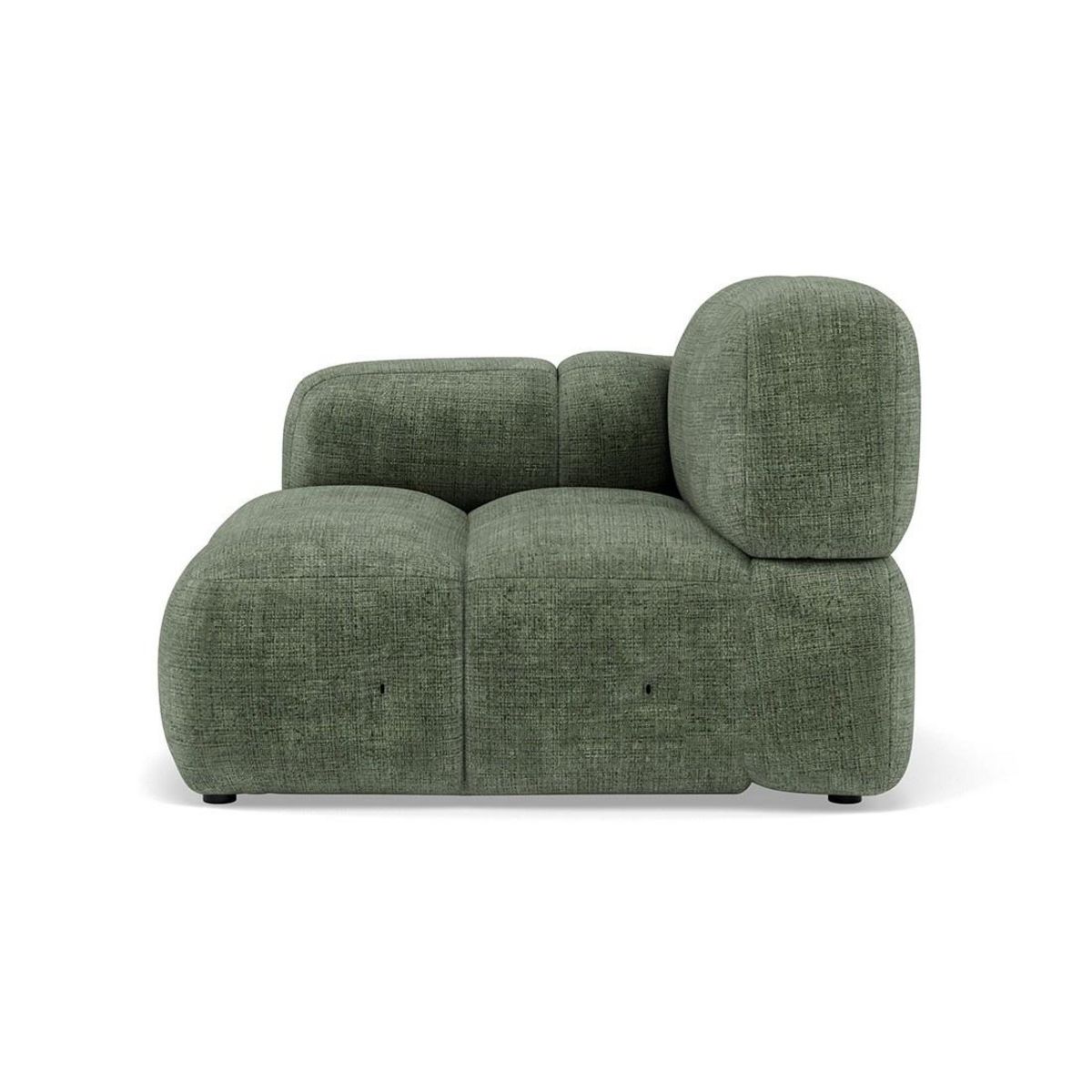 LISA DESIGN Grace - module d'assise gauche en velours texturé