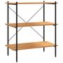 Voir la diapositive 2 : VIDAXL Etagere a 3 niveaux Noir et chene 80x40x92 cm