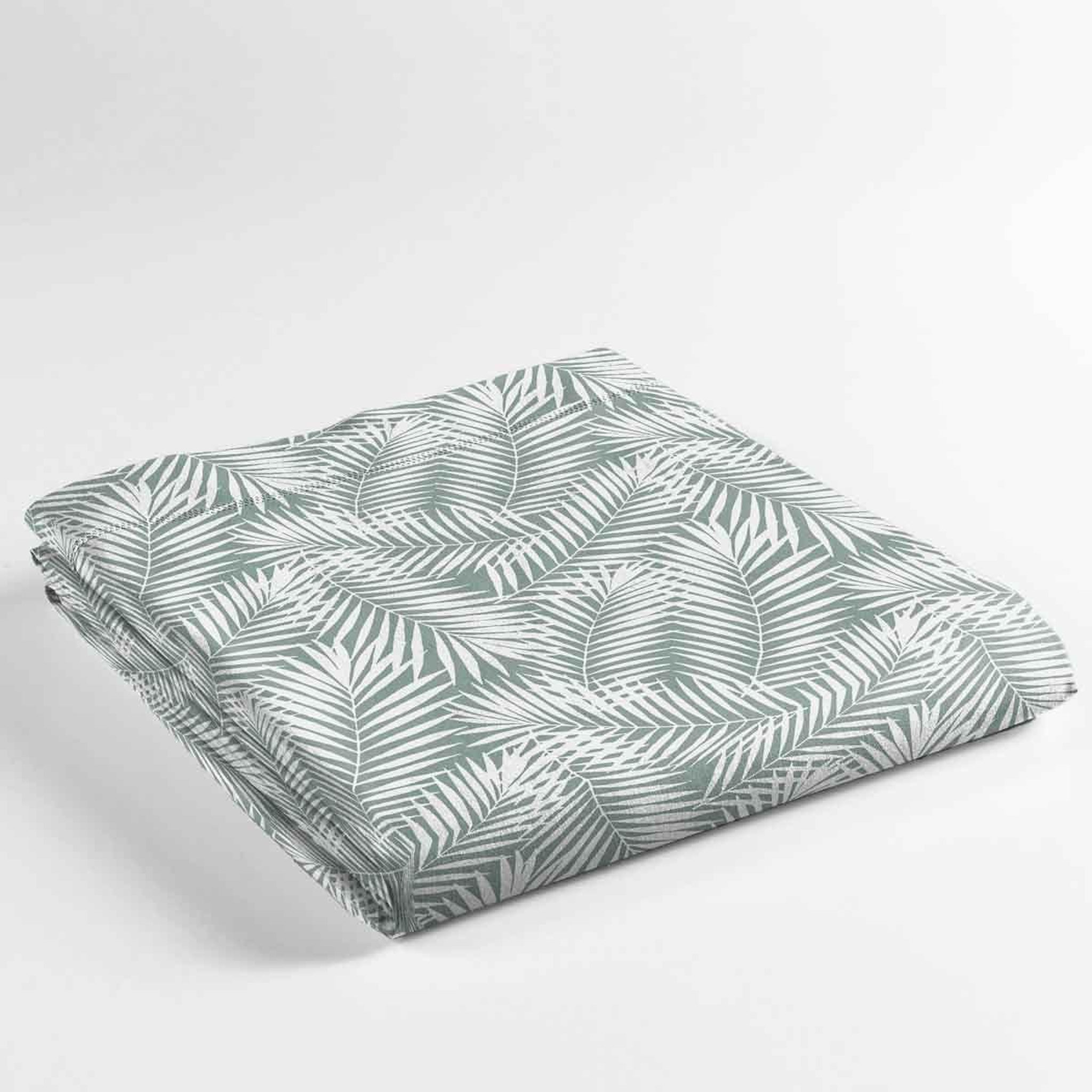 Voir la diapositive 2 : Douceur d'Intérieur Drap plat en coton  botania  180x290cm sauge
