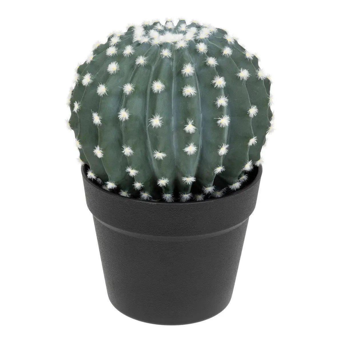 ATMOSPHERA Plante Artificielle en Pot  Cactus  25cm Vert