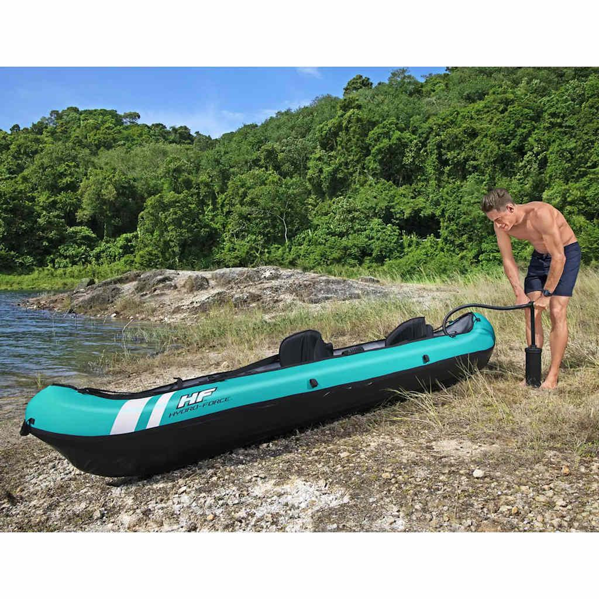 Voir la diapositive 4 : BESTWAY Bestway kayak gonflable hydro-force ventura x2 330x86 cm