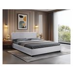 Habitat et Jardin Lit double avec coffre  Carla  - 160 x 200 cm - Blanc
