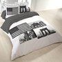 Voir la diapositive 1 : Dourev Housse de couette 240x220 Time Square + 2 taies coton 52 fils