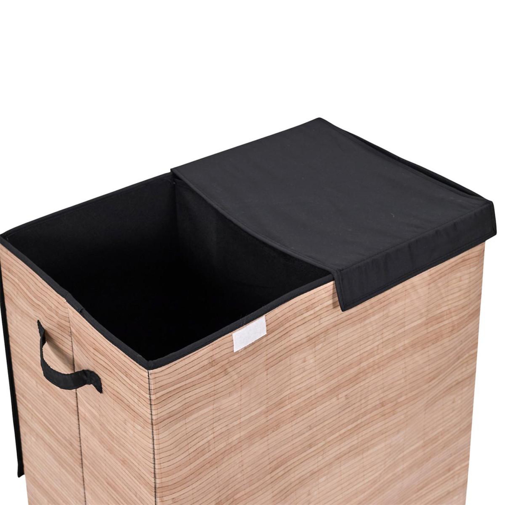 Voir la diapositive 4 : Je cherche une idee Panier à linge double compartiments  lou  58cm naturel