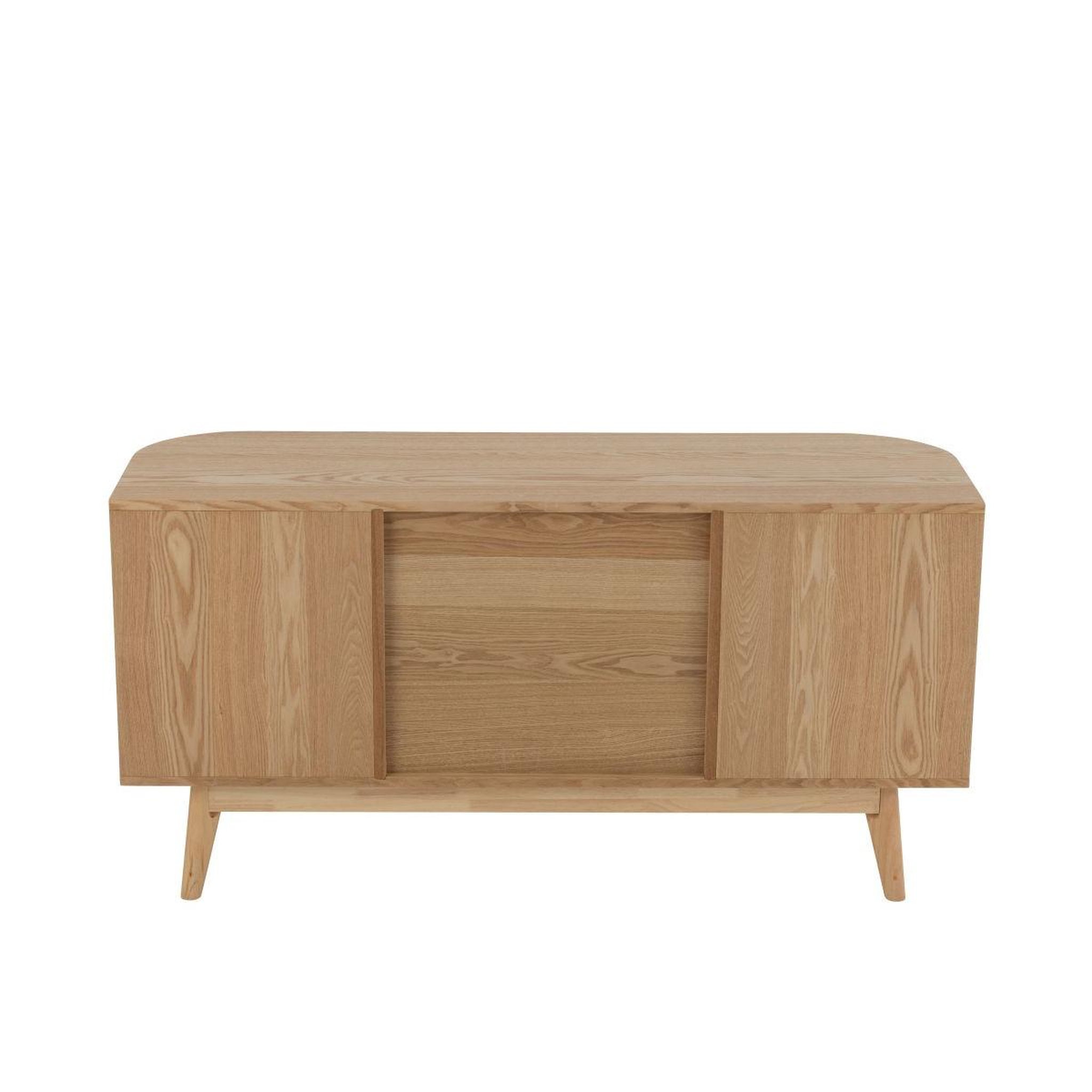 Voir la diapositive 5 : J-LINE Meuble tv en bois  alta  120cm naturel