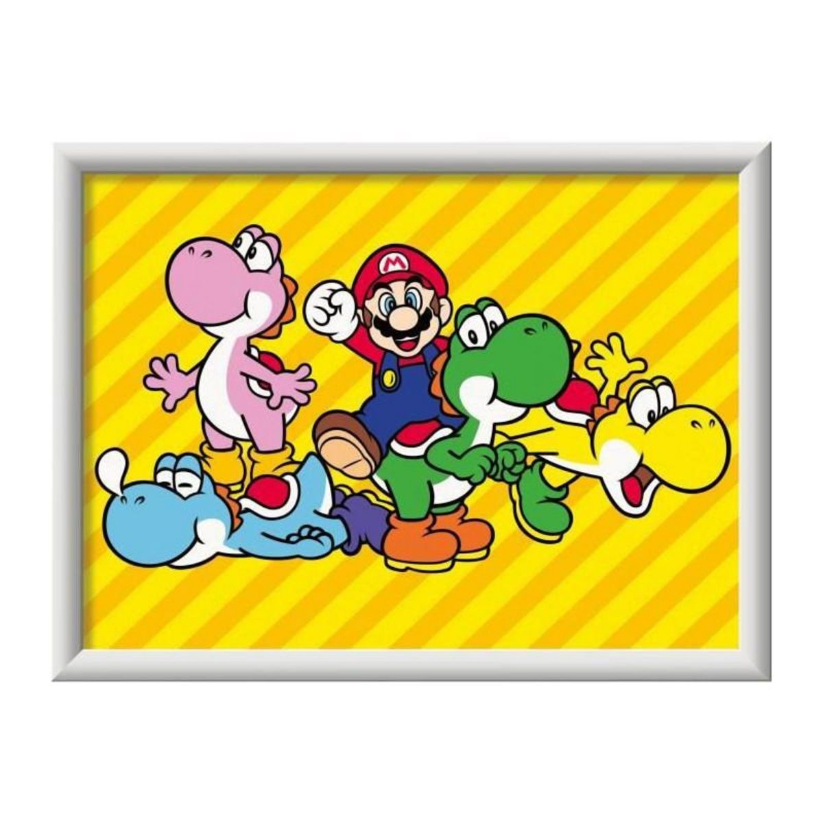 RAVENSBURGER CreArt Kids 18x24cm Super Mario, Kit de peinture par numéros Numéro d'Art, Des 7 ans, 25529, Ravensburger