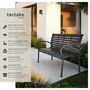 Voir la diapositive 2 : tectake Banc de jardin 3 places