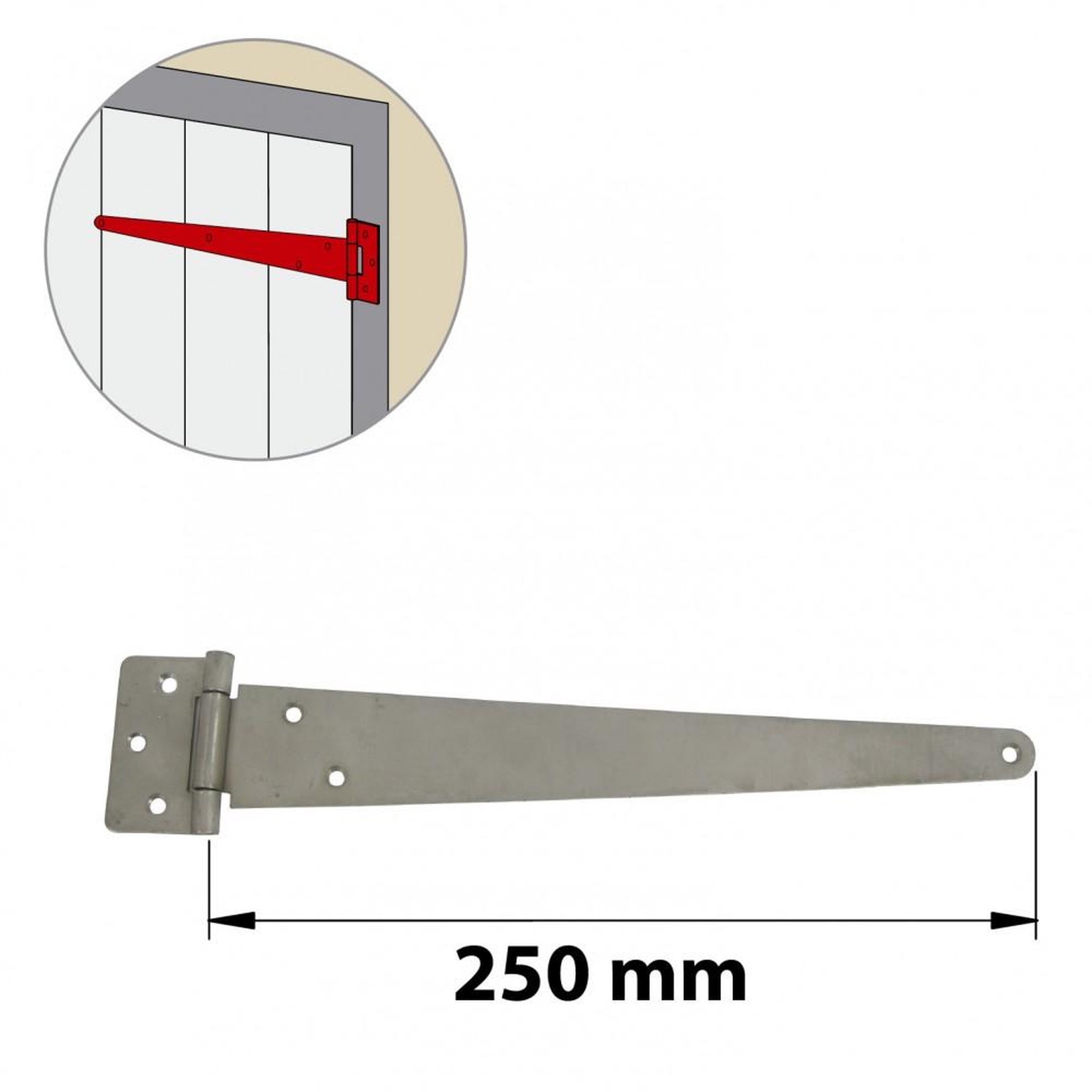 CENTRALE BRICO Penture anglaise inox brossé, H.65 x L.290 x P.10 mm