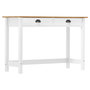 Voir la diapositive 1 : VIDAXL Table console Hill avec 2 tiroirs 110x45x74 cm Pin solide