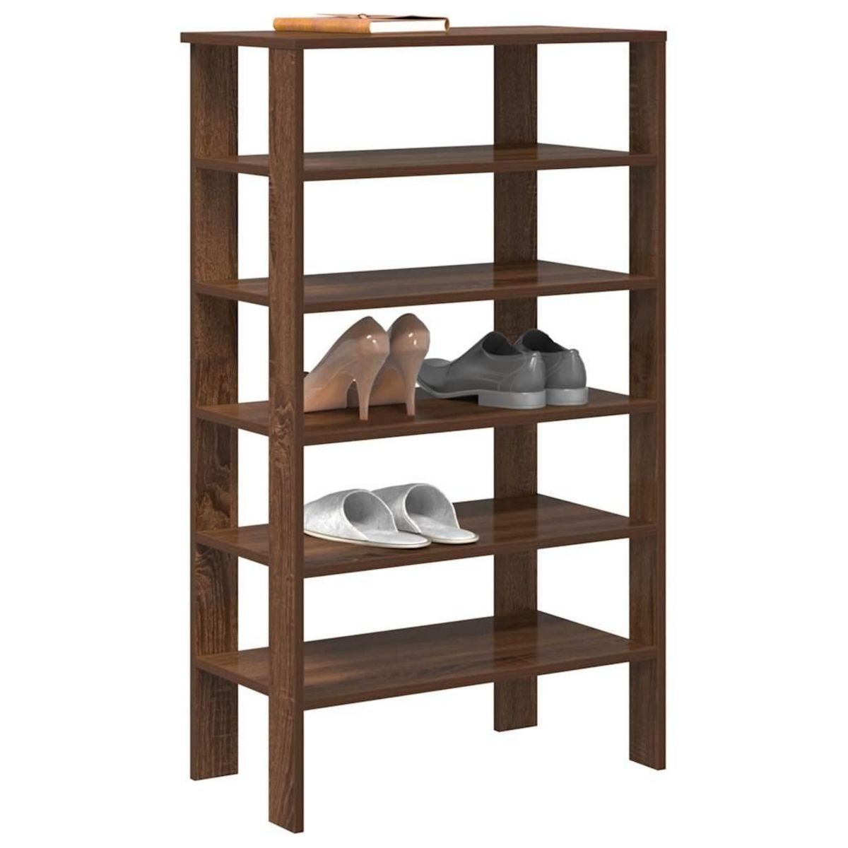VIDAXL Etagere a chaussures chene marron 61x32x105 cm bois ingenierie