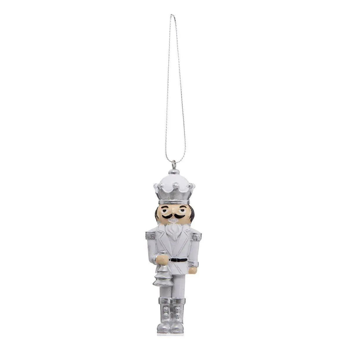 ATMOSPHERA Lot de 3 Sujets de Noël  Casse Noisette  10cm Argent