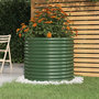 Voir la diapositive 1 : VIDAXL Jardiniere de jardin Acier enduit de poudre 80x80x68 cm Vert