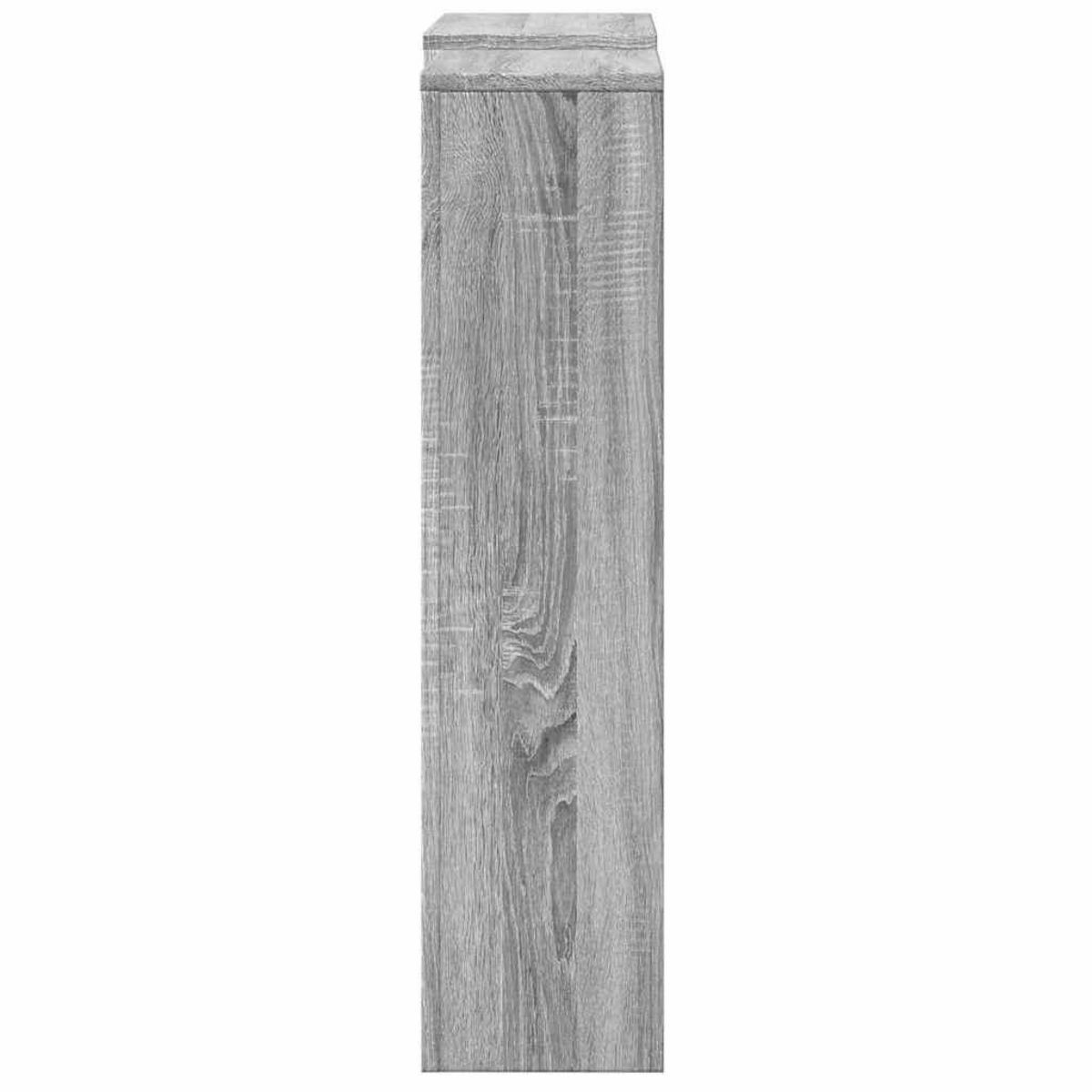 VIDAXL Cache-radiateur sonoma gris 205x21,5x83,5 cm bois d'ingenierie